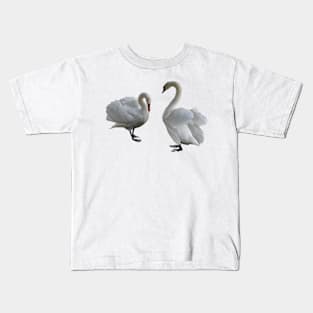 Pair of Mute Swans Kids T-Shirt